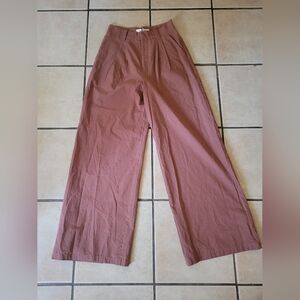 Commense Women's Wide-Leg Trousers in Rust